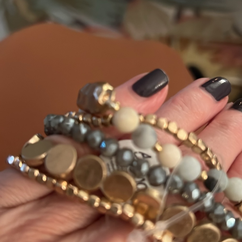 Multi Color Stretch Bracelet - Picture 2 of 4